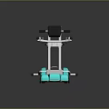 Modern Sports Equipment Treadmill With Metallic Frame Black Seat And Green Shiny Surface
