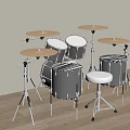 Drum set 3d model