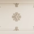 Decorative Frame Design With Intricate Ornamental Lines And Classic Patterns On White Background 3d model