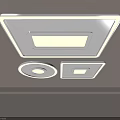 Modern Decorative Ceiling Lights With Square Round Rectangular Shapes And LED Illumination 3d model