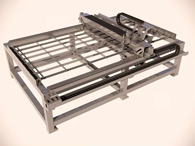 Automatic welding equipment welding coordinates Mach 3d model