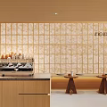 Cozy Milk Tea Shop Interior With Wooden Lattice Wall And Coffee Machine
