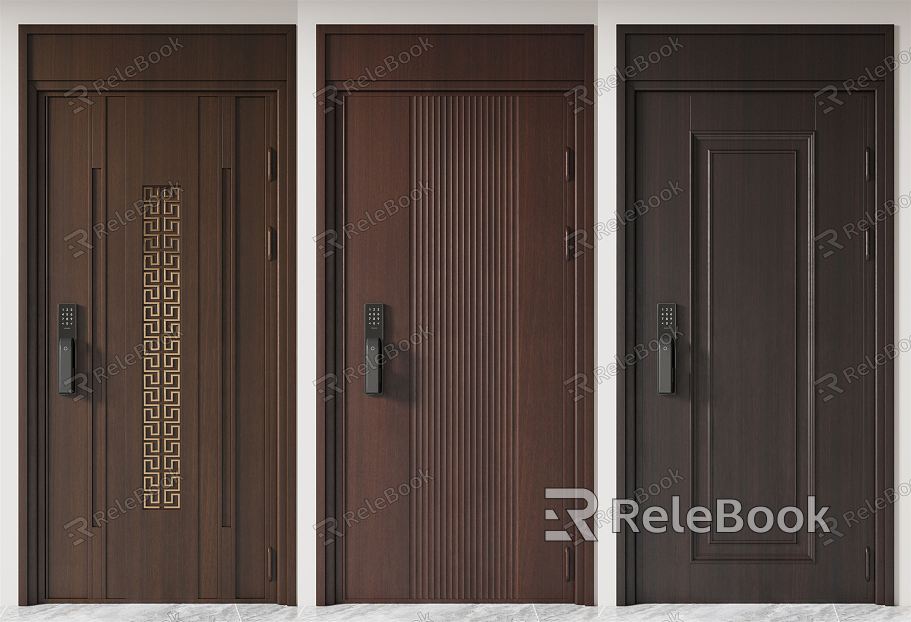 New Chinese-style security door entrance door model