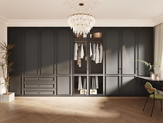 French Cloakroom 3d model