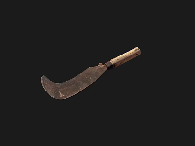 modern machete ancient tool sickle machete 3d model