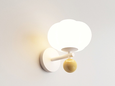 Simple cream wind wall lamp model