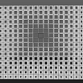 Perforated Architectural Panel With Square Grid Pattern For Modern Building Facade
