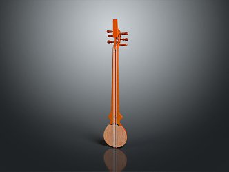 modern three-stringed instrument stringed instrument national musical instrument traditional musical instrument 3d model