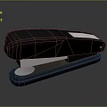Black Office Stapler With White Accent And Round Base For Workspace And Daily Use