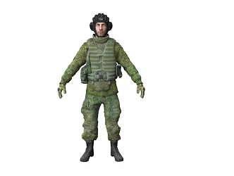 Tank Soldier Warrior Character Man Modern Character Russian Tank Crew Soldier 3d model