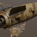rocket explodes in germany 3d model