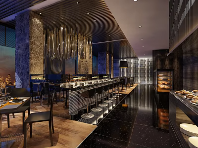 Modern Restaurant 3d model Modern Restaurant 3d model