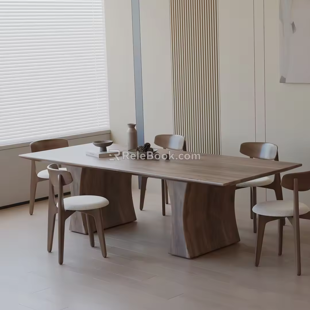 Modern table combination 3d model