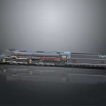 Vintage Steam Train Model with Metallic Body and Intricate Wheel Details