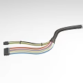 Industrial Equipment Cable Assembly With Multicolored Wires Protective Sleeve And End Connectors