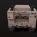 Military Green Armored Off Road Utility Vehicle With Rugged Design And Large Tires
