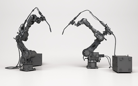 modern mechanical arm 3d model