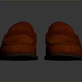 Stylish Red Leather Loafers Comfortable Design For Everyday And Formal Wear