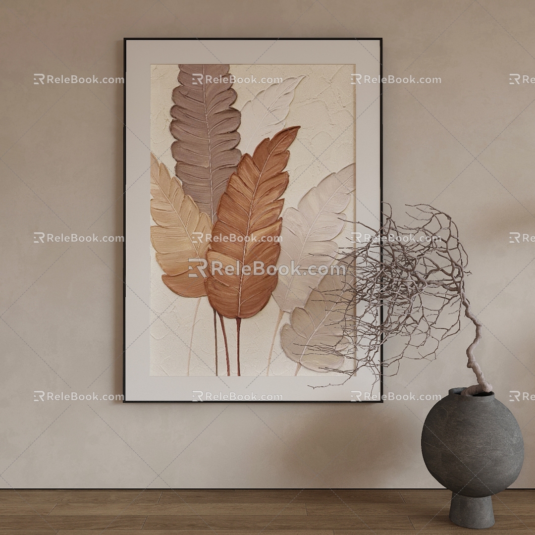 Quiet Decorative Painting 3d model