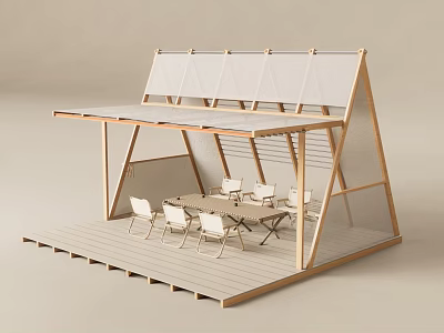 Modern Wooden Display Shelves With Sleek Design For Retail Product Showcasing Areas 3d model