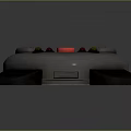 Three Round Weapon Devices Featuring Red Green Yellow Buttons And Black Stands
