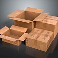 Paper Box Paper Box Folding Paper Box Small Box Container Realistic 3d model