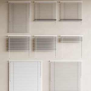 Modern minimalist venetian blinds roller blinds venetian blinds pull blinds 3d model