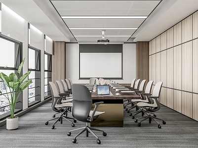 Modern Meeting Room Meeting Room Meeting Table and Chair 3d model