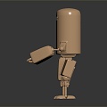 Modern Robot Gold Robot 3d model