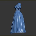 Modern Skirt dress 3d model