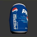 Blue Pepsi Carbonated Soft Drink Can On Reflective Dark Surface 3d model