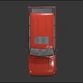Red Vintage SUV Exterior Design Featuring Classic Roof And Retro Styling