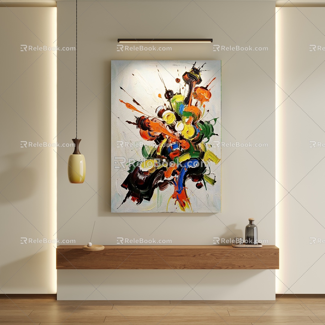 modern decorative painting 3d model