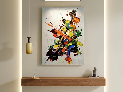 modern decorative painting 3d model