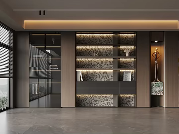 Modern Italian Bookcase (ID:ggaeh951627)