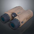 Tan SR ULTRA Binoculars With Black Lenses And Function Buttons 3d model