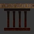 Traditional Dark Wood Bench With Intricate Carved Patterns And Decorative Legs