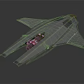 Futuristic Gray Aerospace Spacecraft Design With Advanced Wing Structure For Exploration