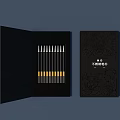 Fountain Pens Set In Elegant Black Embossed Gift Box With Chinese Design