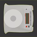 OHAUS Electronic Laboratory Balance With Transparent Wind Shield Digital Display White Body And Red Accents