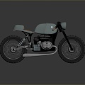 Motorcycle Two-wheeled Motorcycle Cross-country Motorcycle Road Race Motorcycle Motor Vehicle Transport 3d model