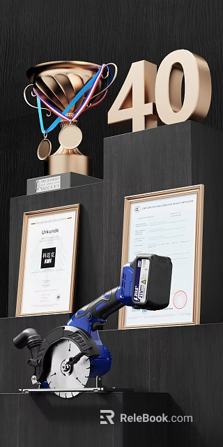 Quality Hardware Tools Featuring Certification Awards And Handheld Professional Design 3d model 