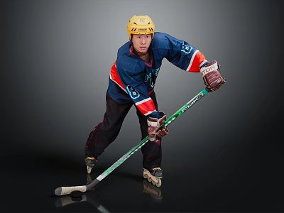 Modern Men's Hockey Hands Hockey 3d model