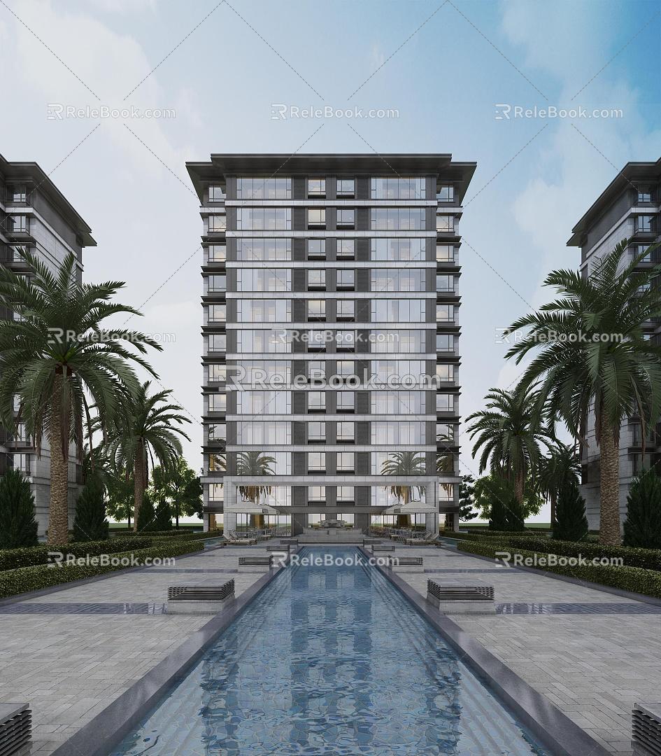 New Chinese-style Residential District 3d model