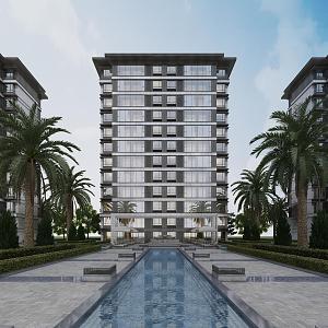 New Chinese-style Residential District 3d model