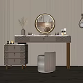 Light Luxury Dressing Table 3d model