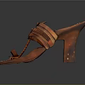 Handcrafted Brown Leather Slippers With Braided Straps And Traditional Design