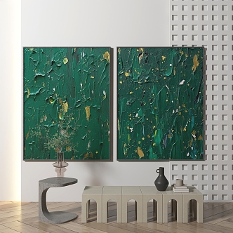 modern abstract painting abstract decorative painting 3d model