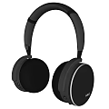 Stylish Black Over-ear Audio Headphones With Sleek Modern Design And White Background