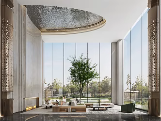 modern negotiation area 3d model
